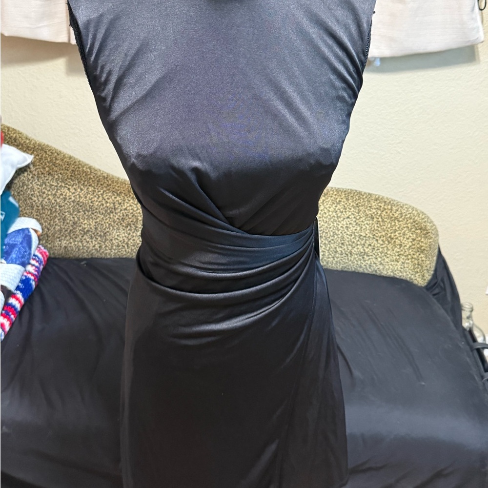Express Black One Shoulder Dress